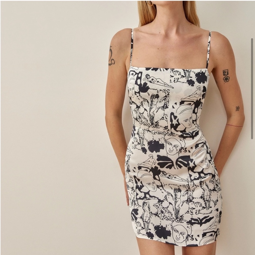 Reformation Kosta Mini Dress, Marleigh Culver Print — Size 2